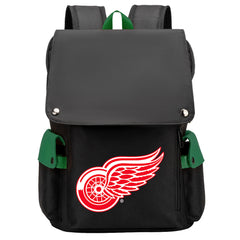 Detroit Red Wings Hockey Team School Backpack Oxford Laptop Bag