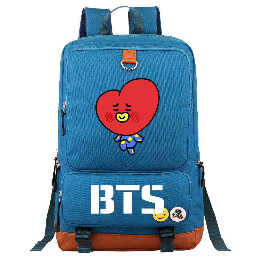 BTS TATA Proof Backpack NoteBook Laptop School Bag