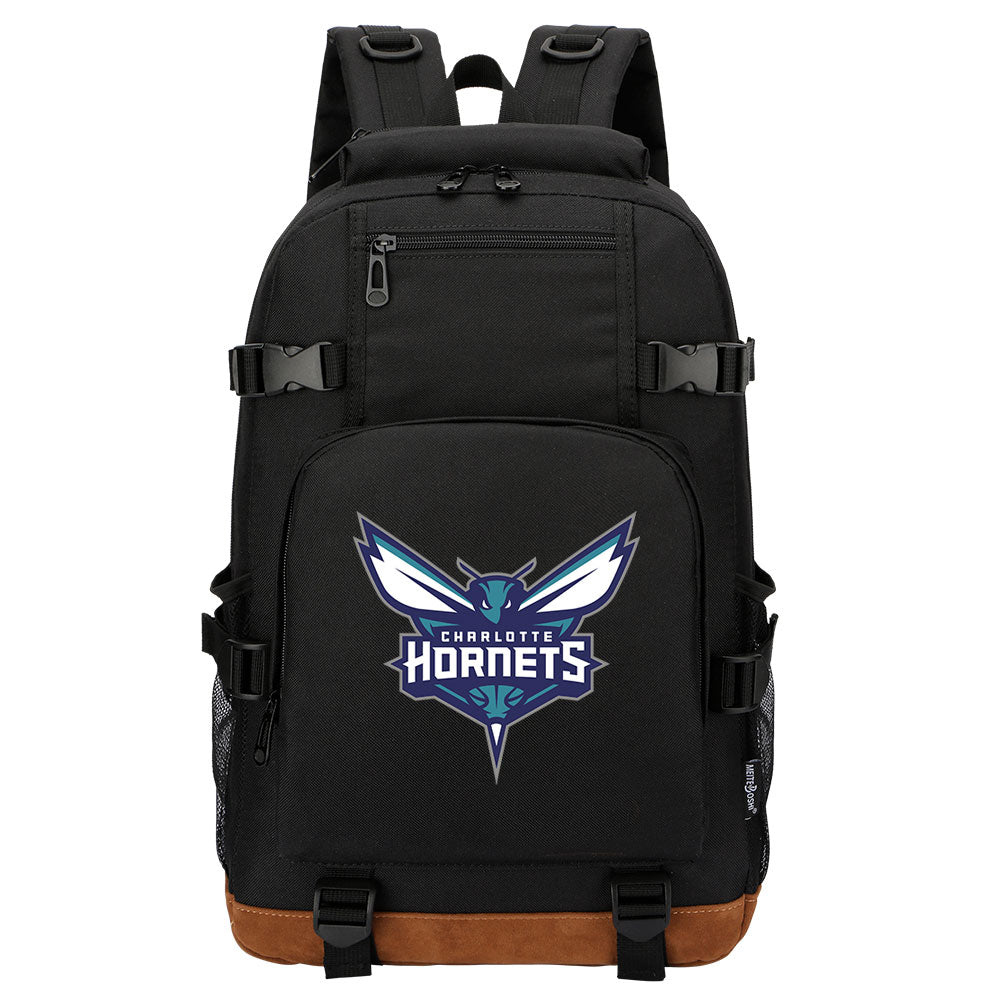 Charlotte Hornets Waterproof Backpack School Notebook Travel Bag