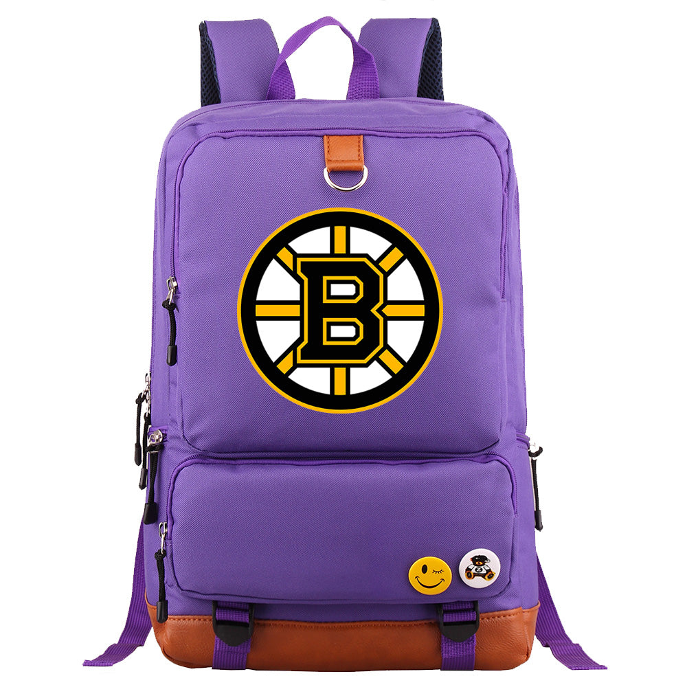 Boston Bruins Hockey Team Proof Backpack NoteBook Laptop School Bag