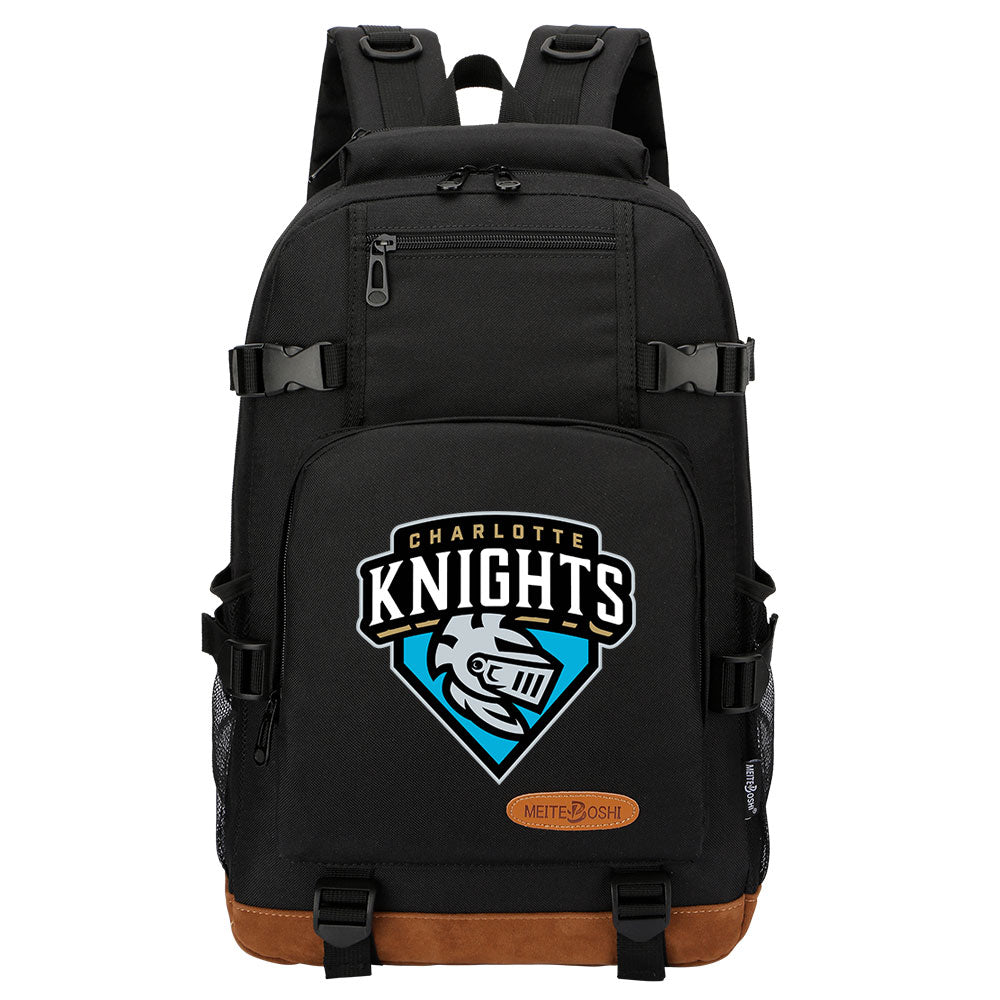 Charlotte Knights Waterproof Backpack School Notebook Travel Bag