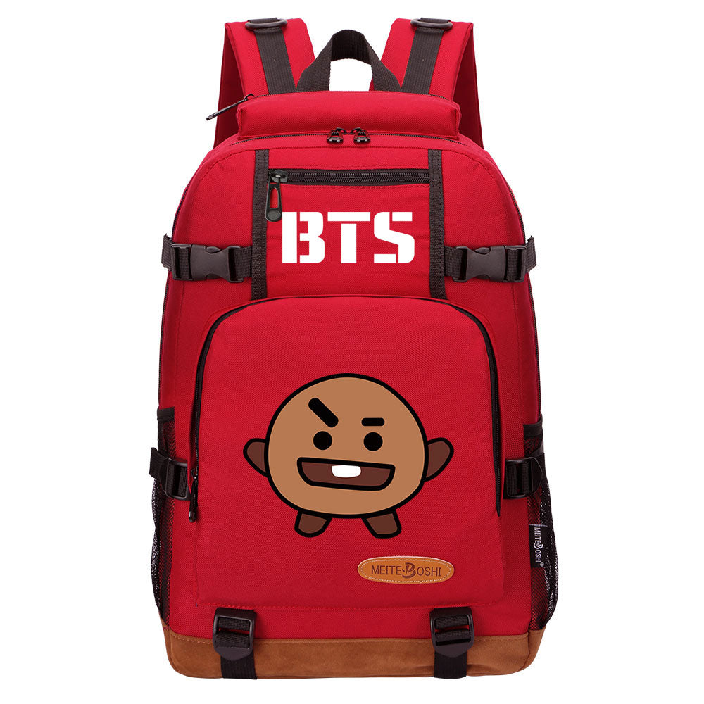 Kpop BTS Shooky Suga Waterproof Backpack School Notebook Travel Bag