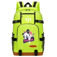 Vinicius Junior FC Waterproof Backpack School Notebook Travel Bag