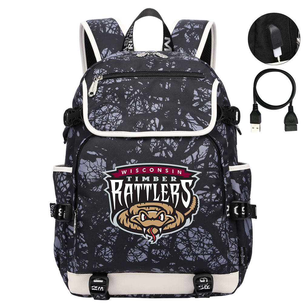 Wisconsin Timber Rattlers Backpack School Notebook Travel Bags