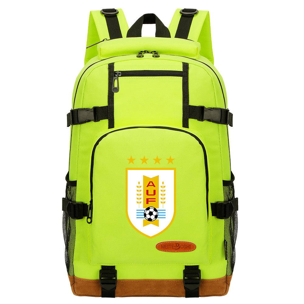 Uruguay National Football Team Waterproof Backpack School Notebook Travel Bag
