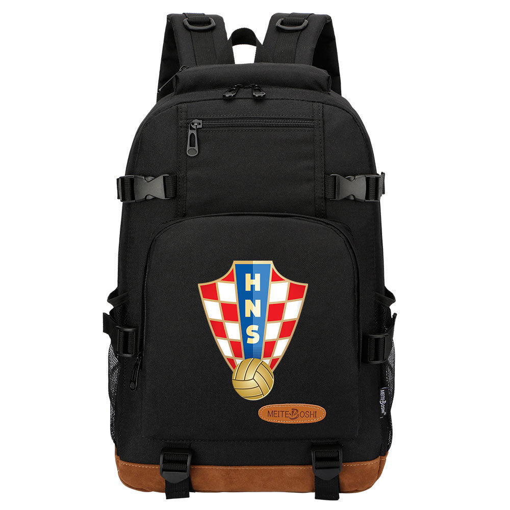 Croatia National Football Team Waterproof Backpack School Notebook Travel Bag