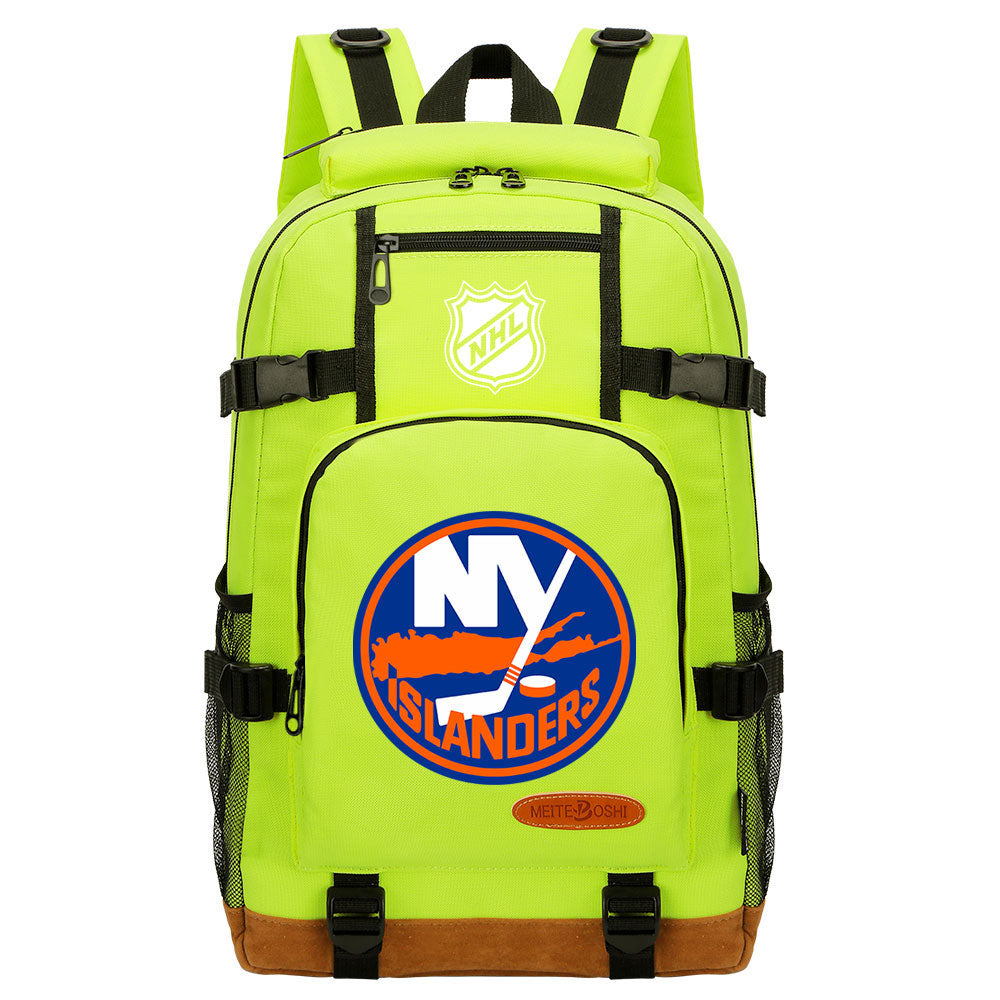 New York Islanders Hockey League  Waterproof Backpack School Notebook Travel Bag