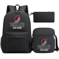 Portland Trail Blazers Basketball School Backpack Shoulder Bag Pencil Bags 3pcs Set