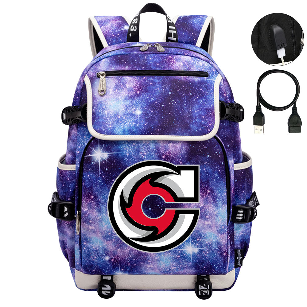 Cincinnati Cyclones Hockey League Backpack School Notebook Travel Bag