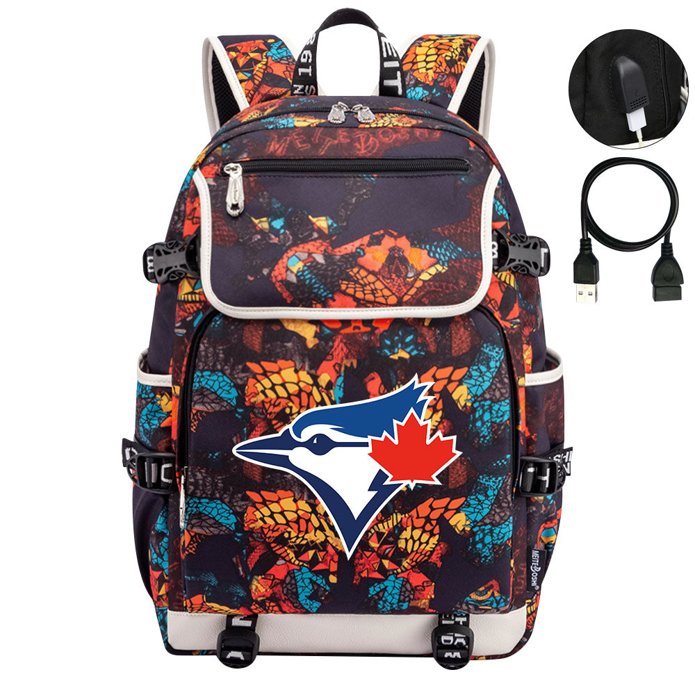 Toronto Blue Jays Backpack School Notebook Travel Bags