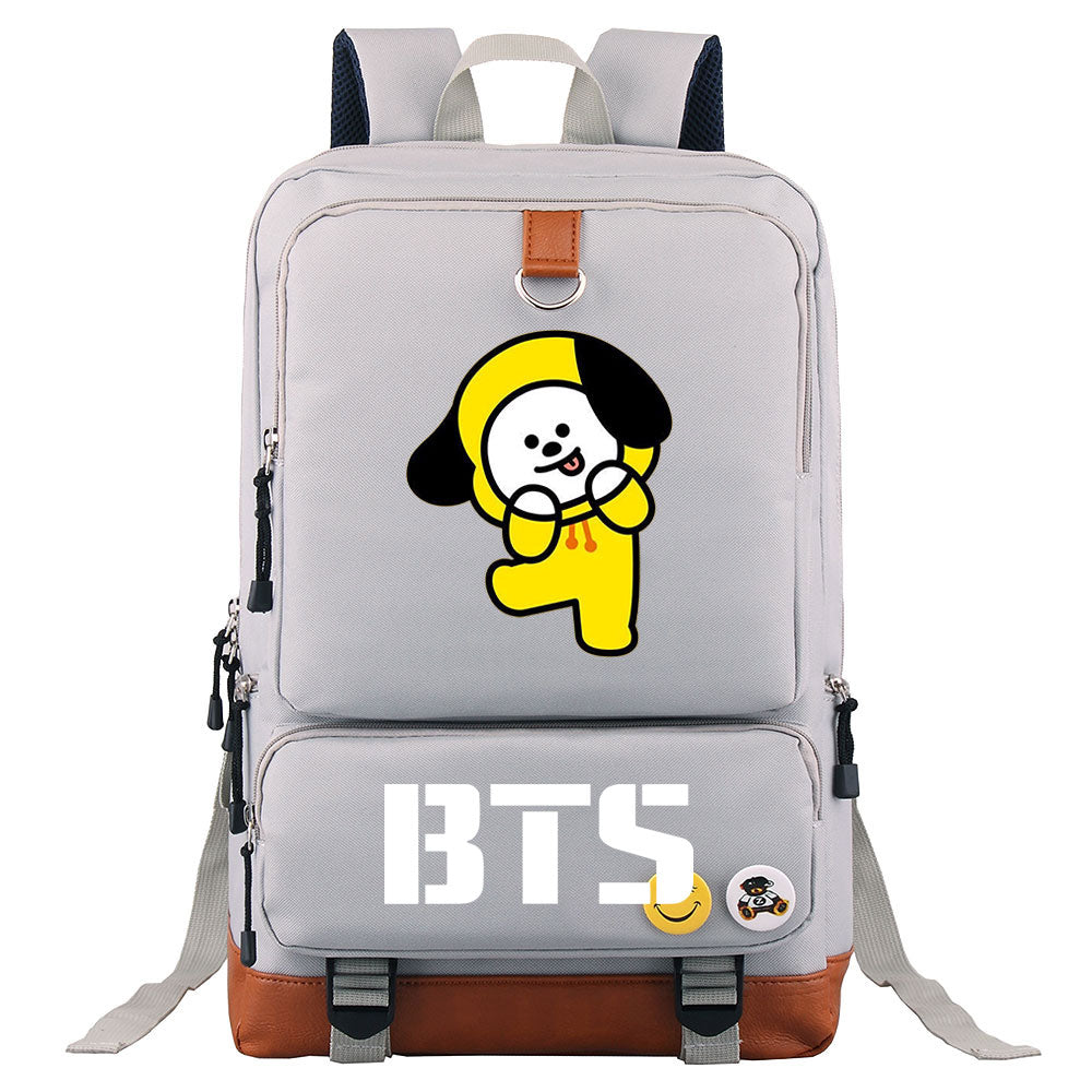BTS Chimmy Proof Backpack NoteBook Laptop School Bag