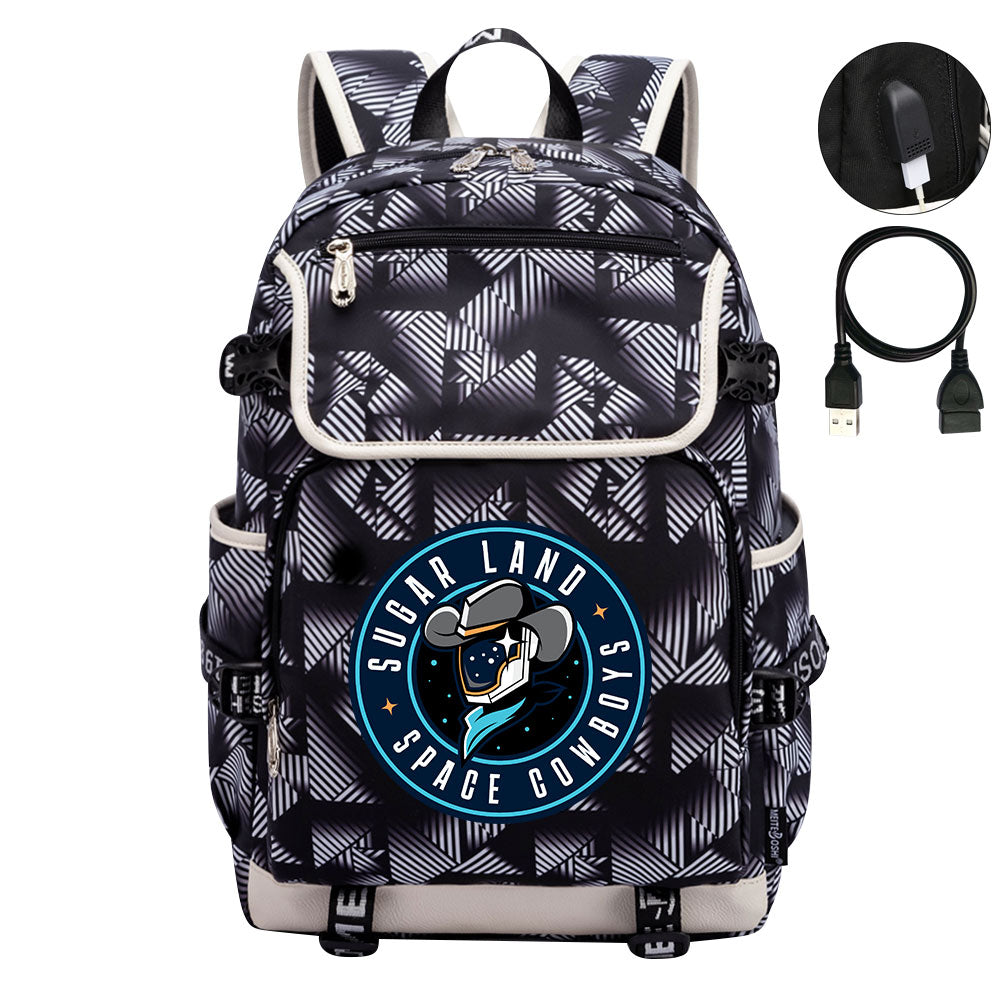 Sugar Land Space Cowboys Backpack School Notebook Travel Bags