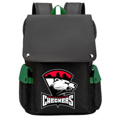 Charlotte Checkers Hockey Team School Backpack Oxford Laptop Bag