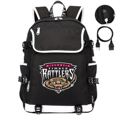 Wisconsin Timber Rattlers Backpack School Notebook Travel Bags