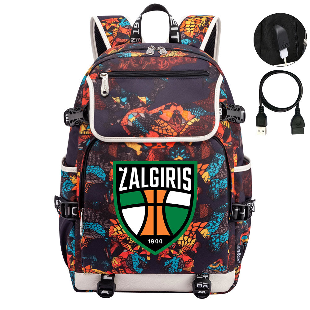 Zalgiris Backpack School Notebook Travel Bags