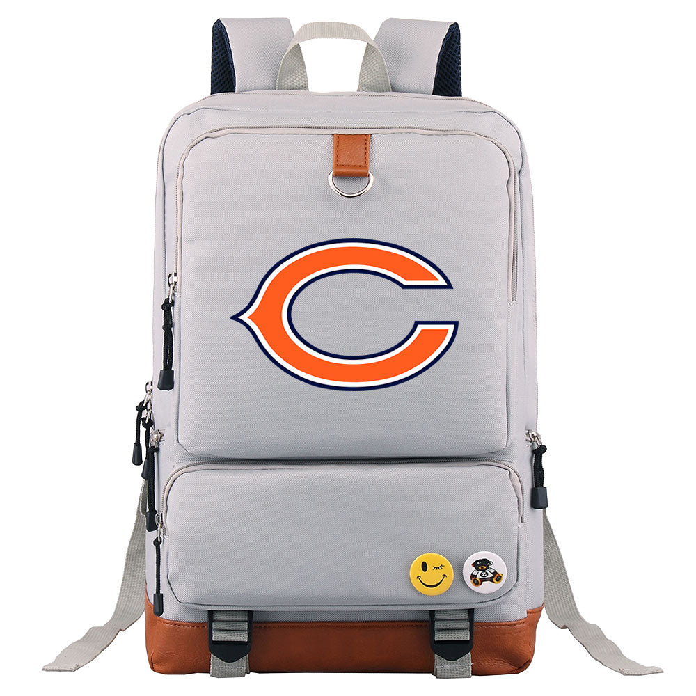 Chicago Bears Football Team Rugby Proof Backpack NoteBook Laptop School Bag