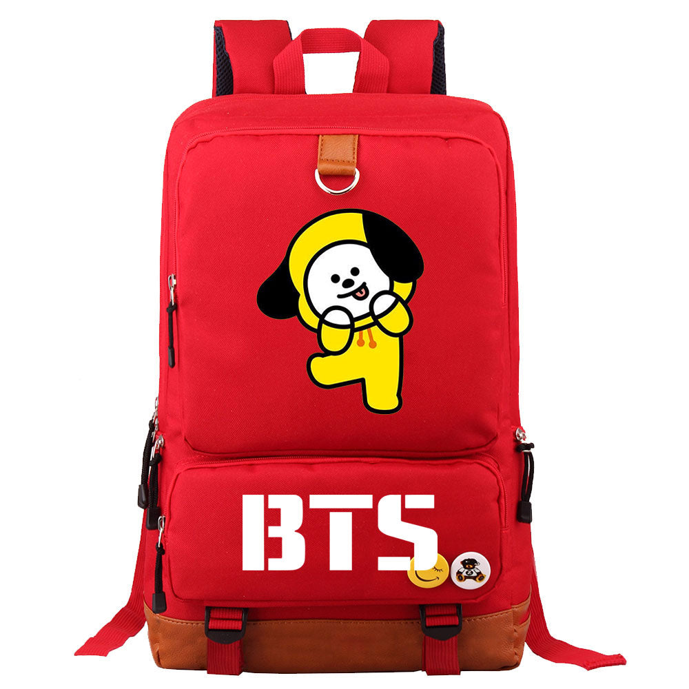 BTS Chimmy Proof Backpack NoteBook Laptop School Bag