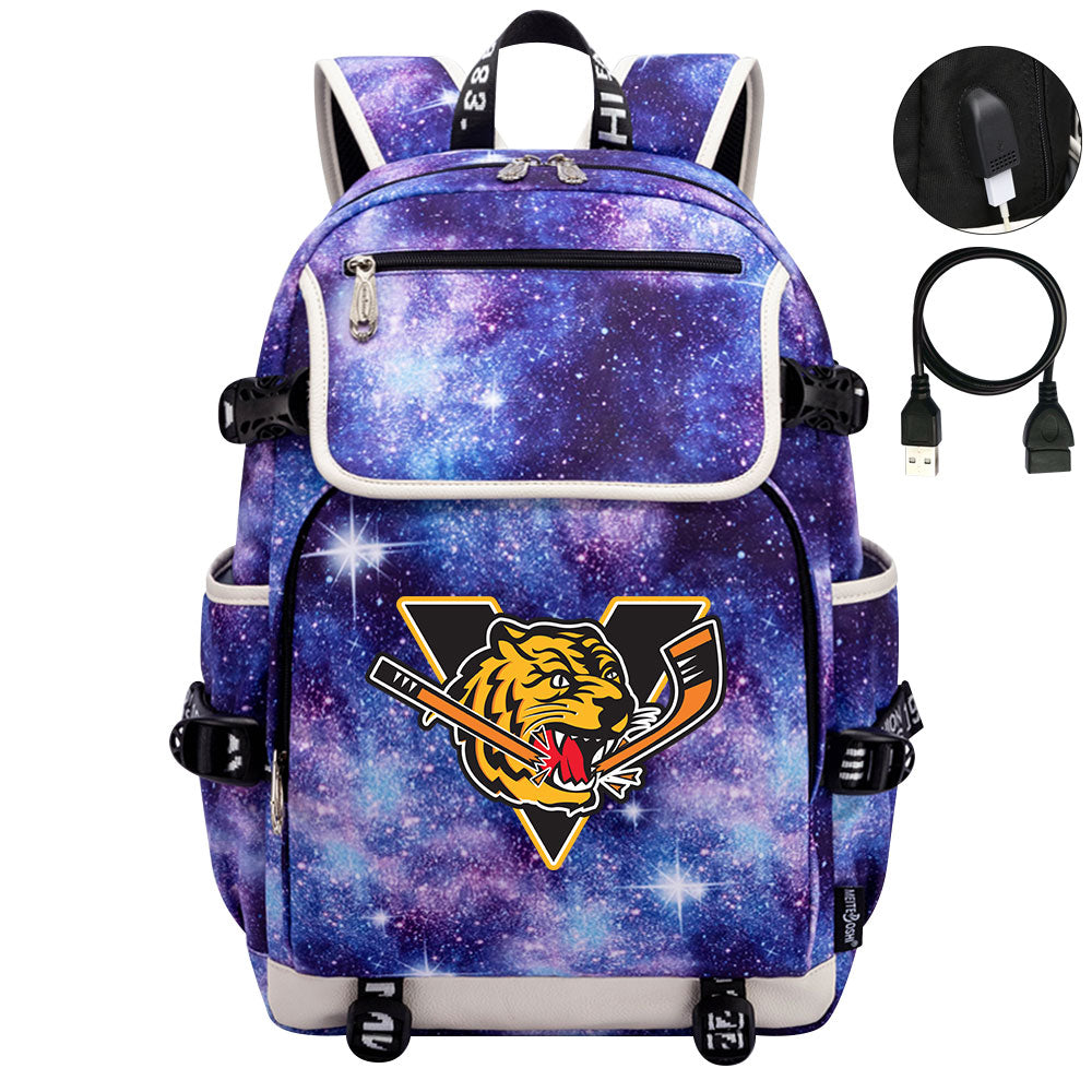Victoriaville Tigres Hockey Backpack School Notebook Travel Bag