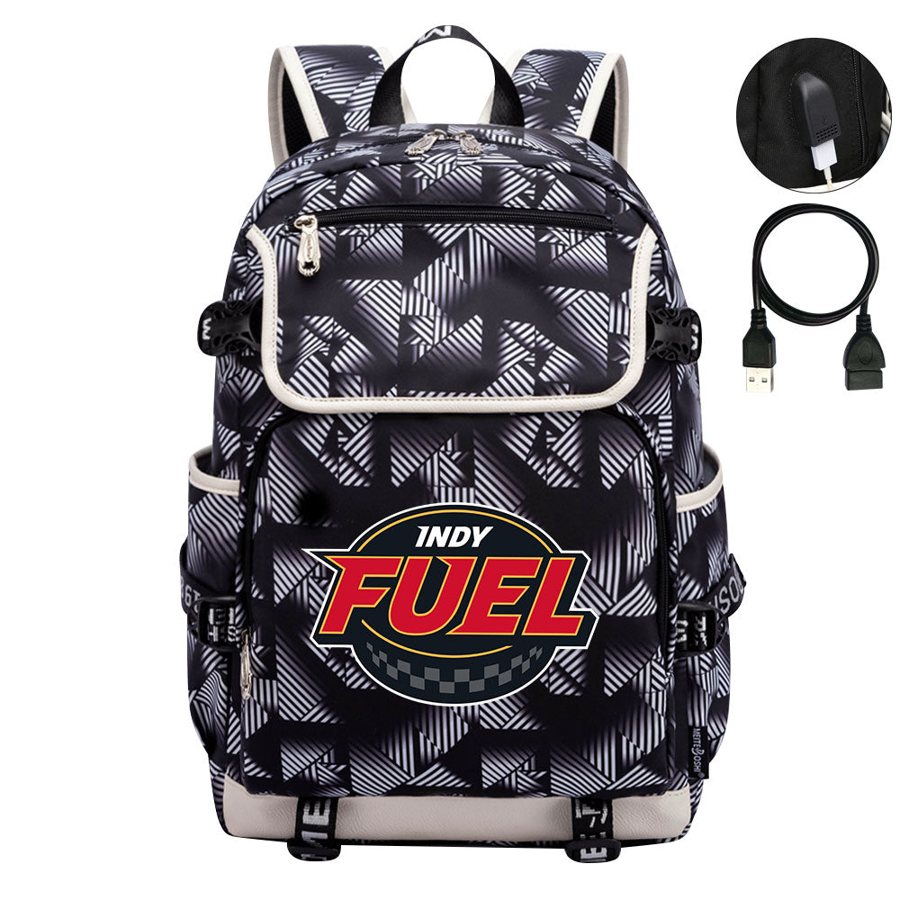 Indy Fuel Hockey League Backpack School Notebook Travel Bag