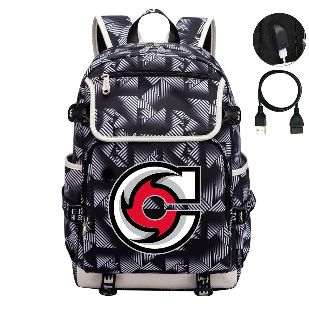 Cincinnati Cyclones Hockey League Backpack School Notebook Travel Bag