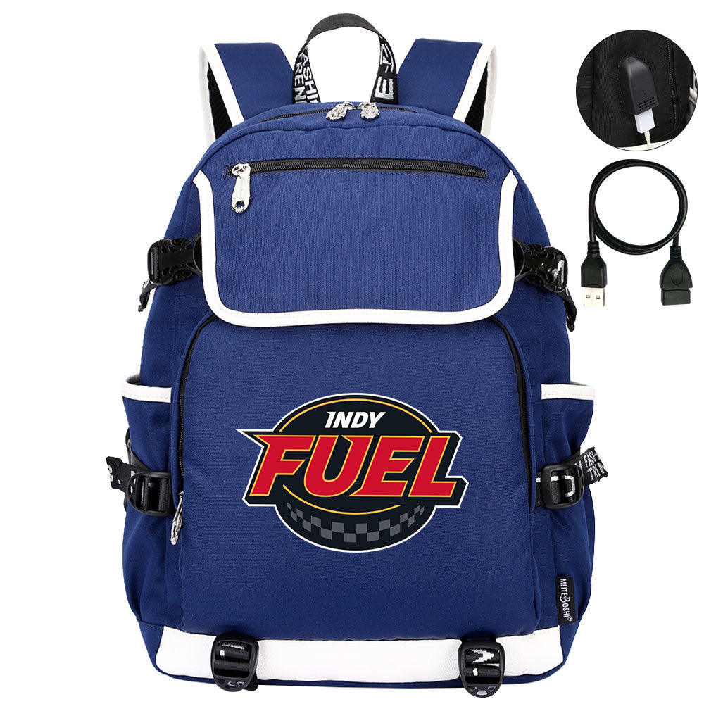 Indy Fuel Hockey League Backpack School Notebook Travel Bag