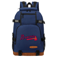 Atlanta Braves Waterproof Backpack School Notebook Travel Bag