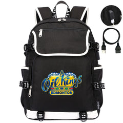 Edmonton Oil Kings Hockey League Backpack School Notebook Travel Bag