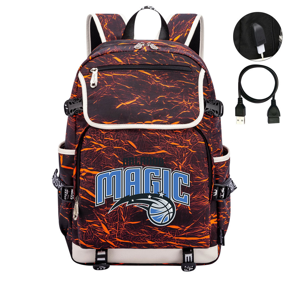 Orlando Magic Backpack School Notebook Travel Bags