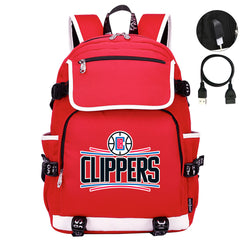 Los Angeles Clippers Backpack School Notebook Travel Bags