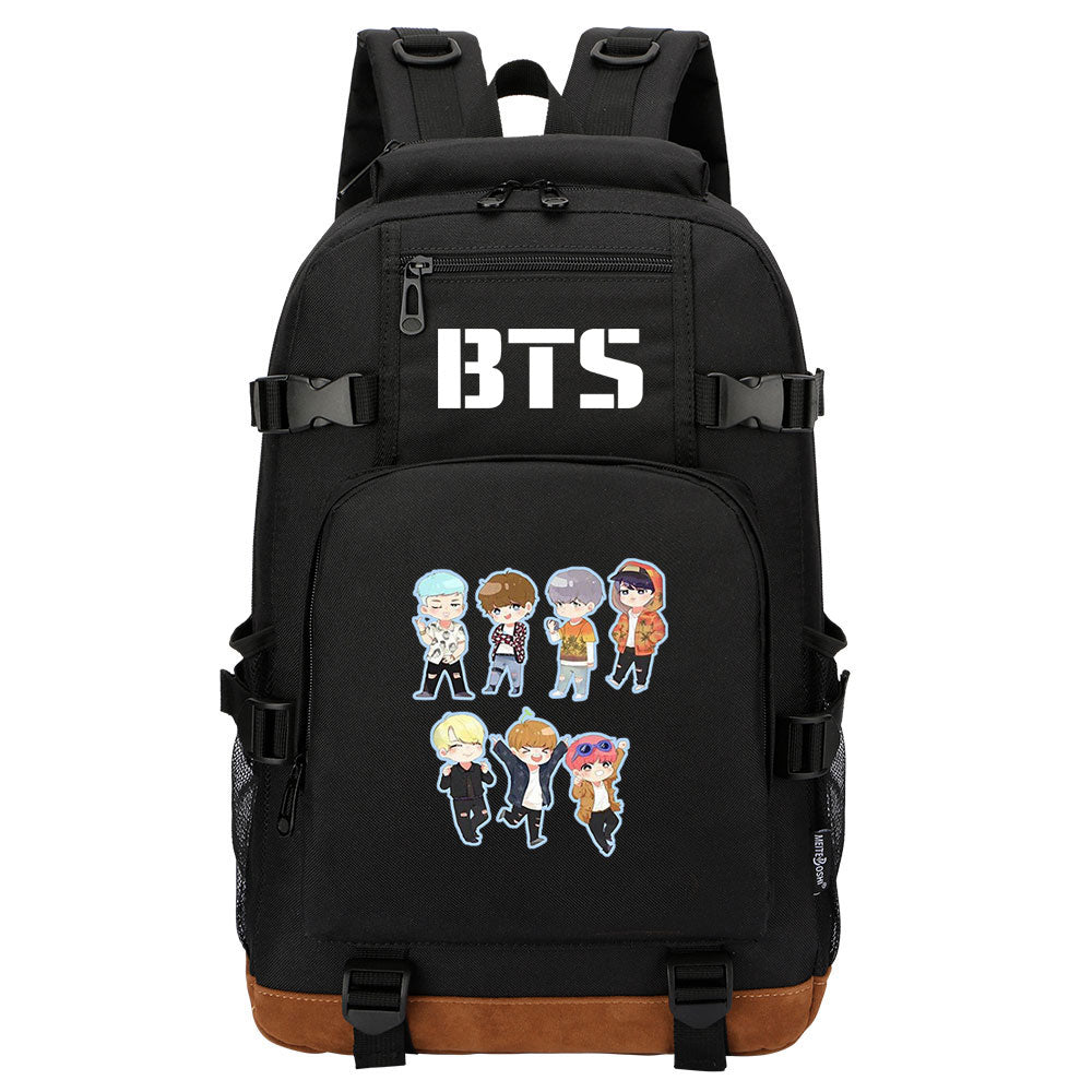 Kpop BTS Waterproof Backpack School Notebook Travel Bag