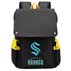 Seattle Kraken Hockey Team School Backpack Oxford Laptop Bag