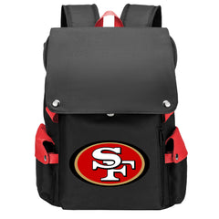 San Francisco 49ers Football Team Rugby Laptop Backpack Oxford School Bag