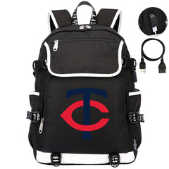 Minnesota Twins Backpack School Notebook Travel Bags