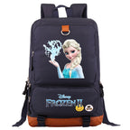 Frozen Elsa Anna Proof Backpack NoteBook Laptop School Bag