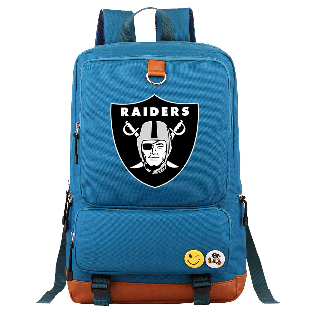 Oakland Raiders Football Team Rugby Proof Backpack NoteBook Laptop School Bag