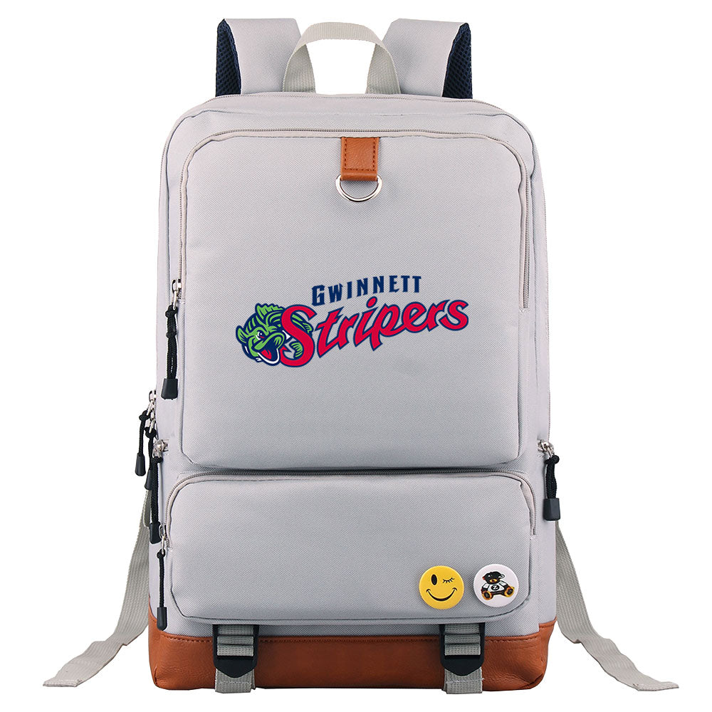 Gwinnett Stripers Water Proof Backpack NoteBook Laptop School Bag