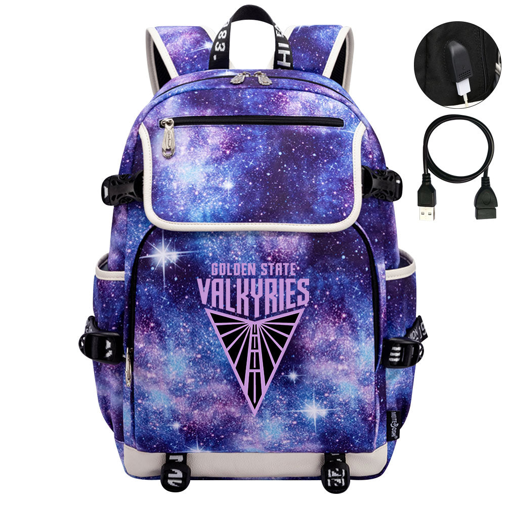 Golden State Valkyries Backpack School Notebook Travel Bags