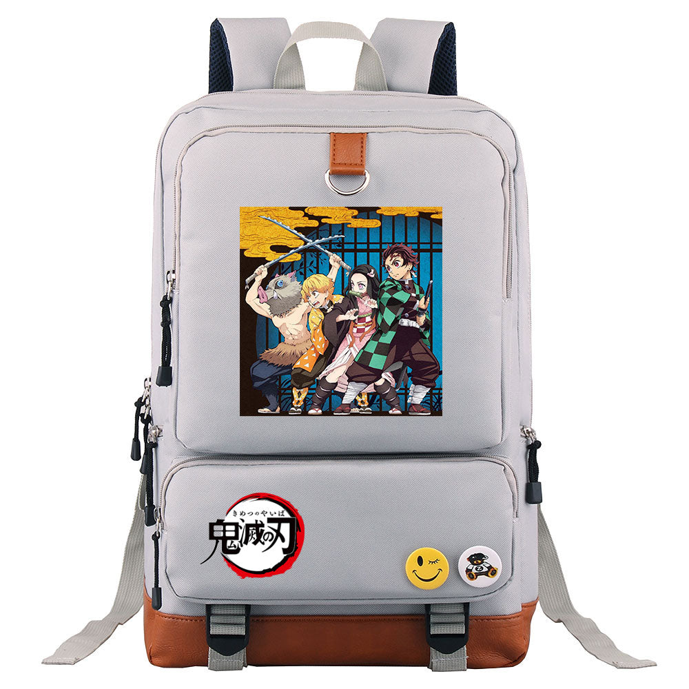Demon Slayer Kimetsu No Yaiba Proof Backpack NoteBook Laptop School Bag
