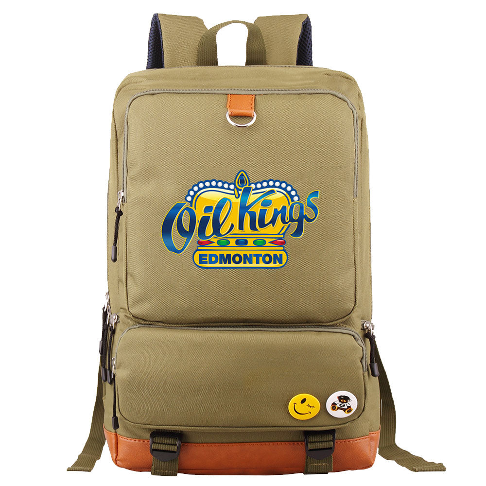 Edmonton Oil Kings Hockey Team Proof Backpack NoteBook Laptop School Bag