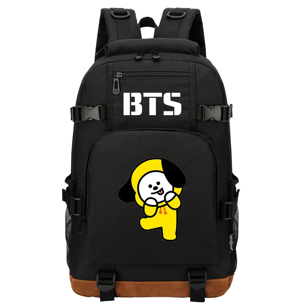 Kpop BTS Jimin Chimmy Waterproof Backpack School Notebook Travel Bag