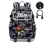 Zelda Backpack School Notebook Travel Bags