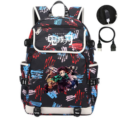 Demon Slayer Kimetsu No Yaiba Backpack School Notebook Travel Bags