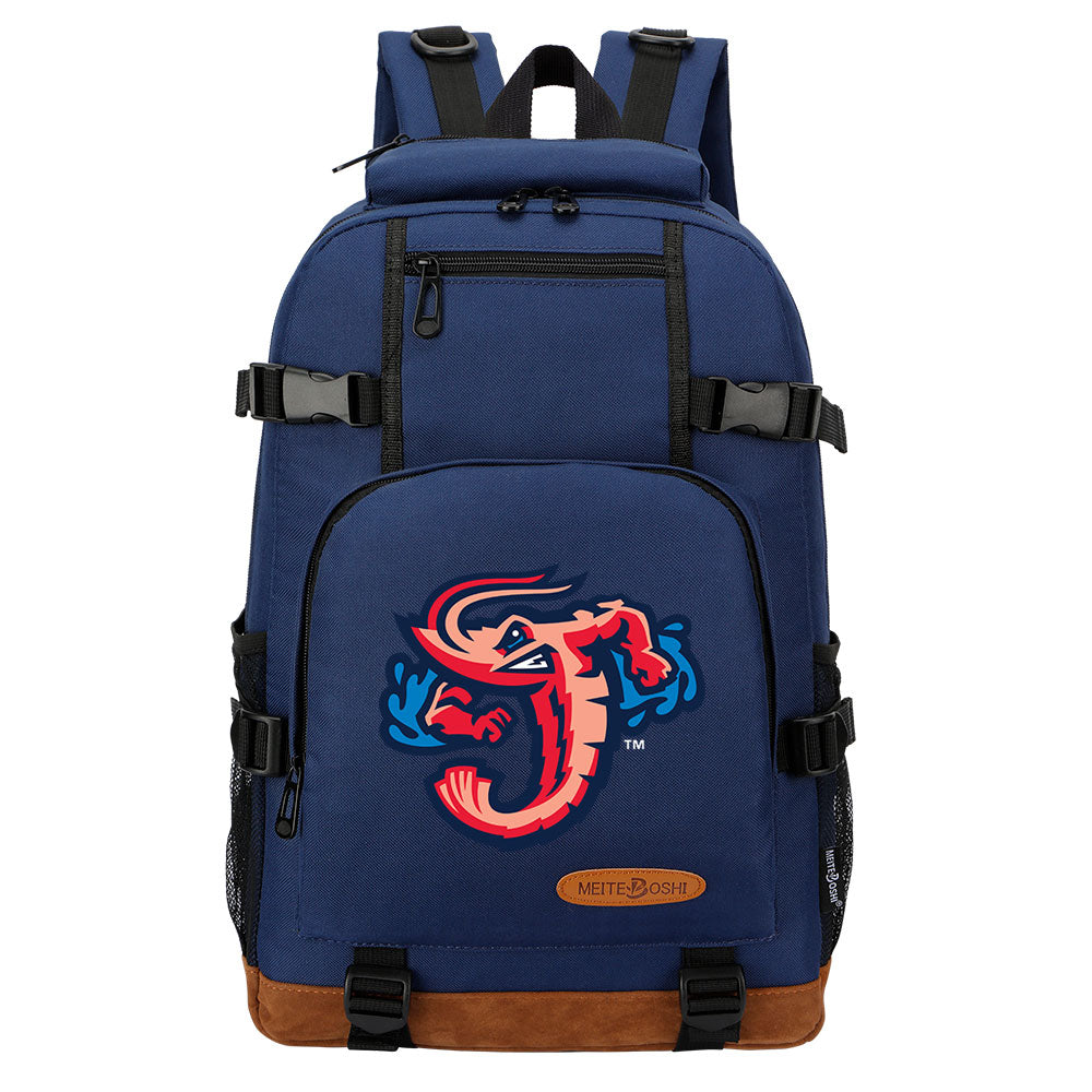 Jacksonville Jumbo Shrimp Waterproof Backpack School Notebook Travel Bag