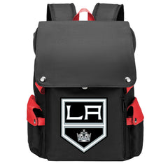 Los Angeles Kings Hockey Team School Backpack Oxford Laptop Bag
