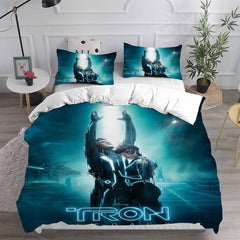 Tron Legacy Cosplay Bedding Set Duvet Cover Pillowcases Halloween Home Decor