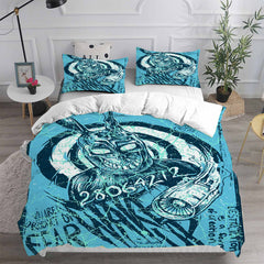 Scare Rabbit Cosplay Bedding Set Duvet Cover Pillowcases Halloween Home Decor
