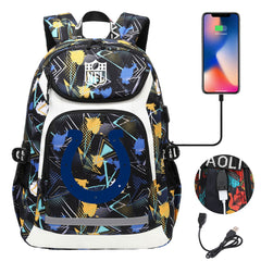 Indianapolis Colts Football Rugby Backpack School Notebook Travel Bags With USB