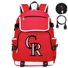 Colorado Rockies Backpack School Notebook Travel Bags