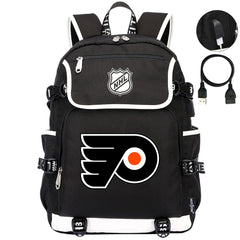 Philadelphia Flyers Hockey League Backpack School Notebook Travel Bag