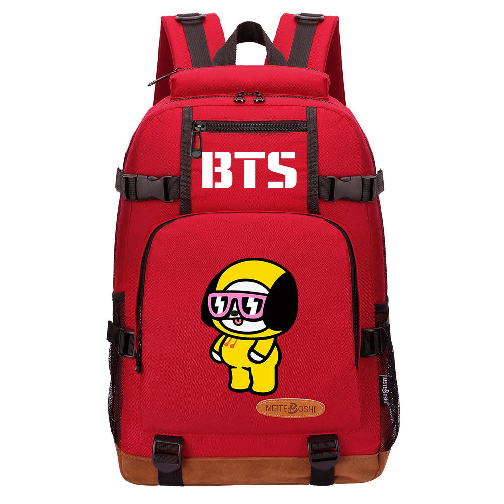 Kpop BTS Jimin Chimmy Waterproof Backpack School Notebook Travel Bag